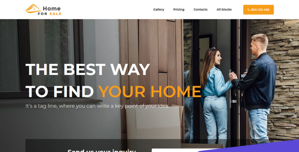 главная для продажи шаблон целевой страницы