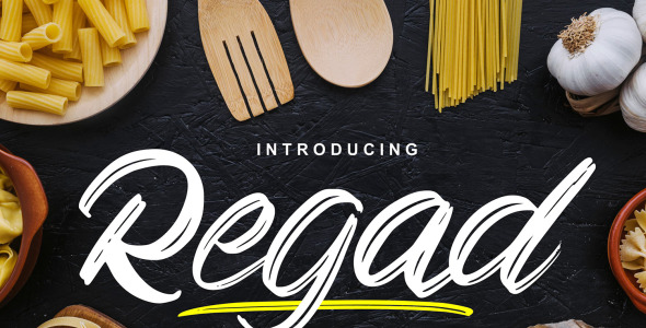 Шрифт на тему графика