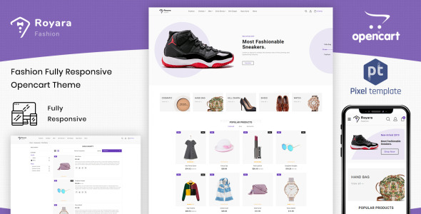 модный мультистор магазин opencart шаблон