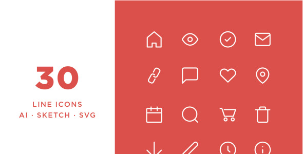 Набор иконок на тему графика