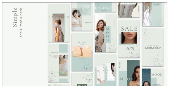 Шаблон для соцсетей на тему графика