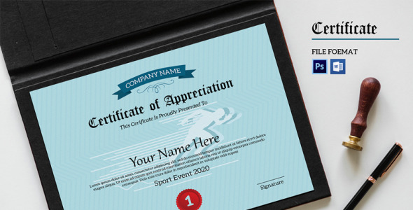 Шаблон сертификата на тему графика