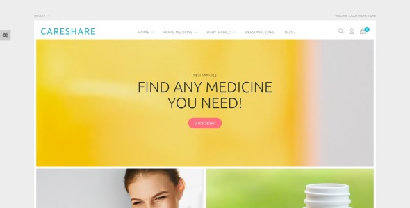 медицина онлайн сайт magento тема