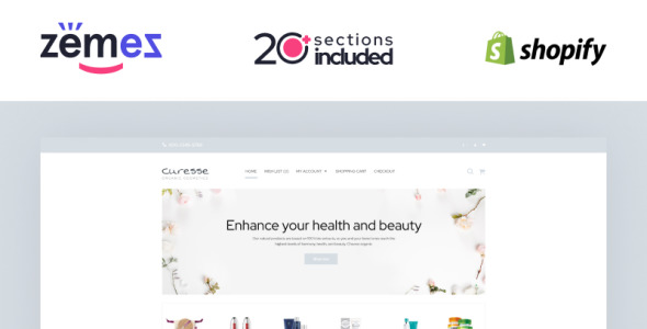 спа магазин косметики shopify тема