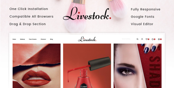 домашний скот косметический магазин shopify тема