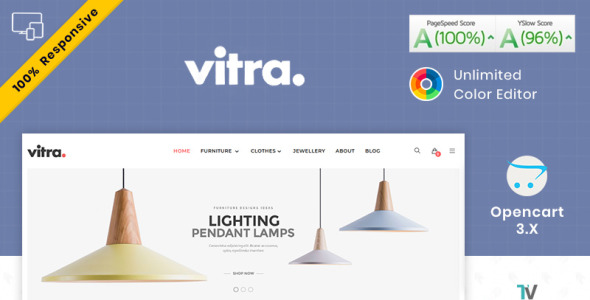 шаблон opencart мебели vitra
