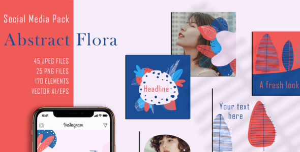 Шаблон для соцсетей на тему графика