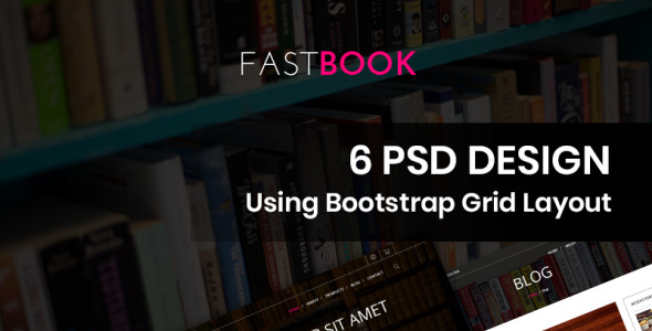 PSD шаблон на тему издательская компания