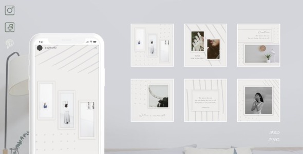 Шаблон для соцсетей на тему графика