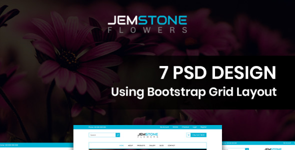 PSD шаблон на тему графика