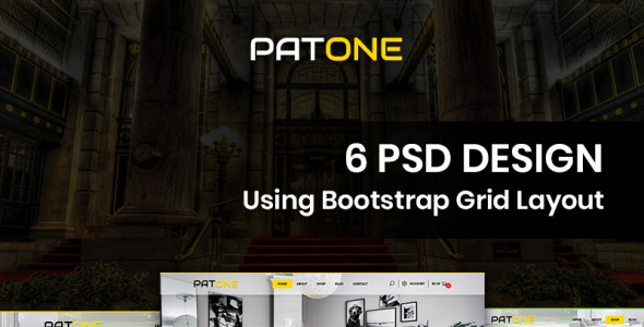 PSD шаблон на тему бизнес и услуги