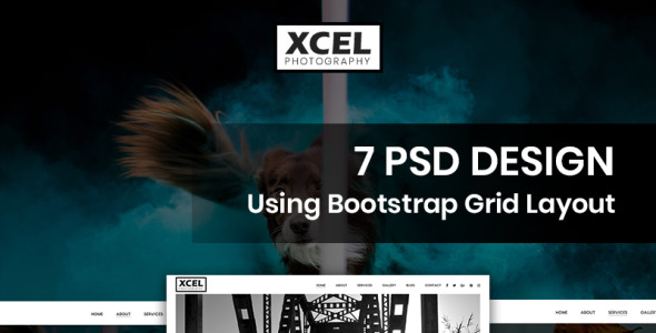 PSD шаблон на тему графика