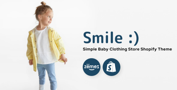 простой магазин детской одежды shopify тема