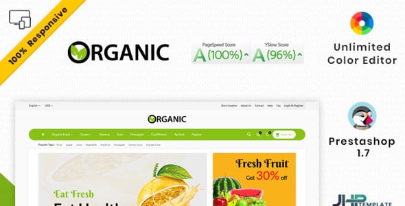 тема органического магазина prestashop