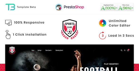 спортивное питание тренажерный зал магазин prestashop тема