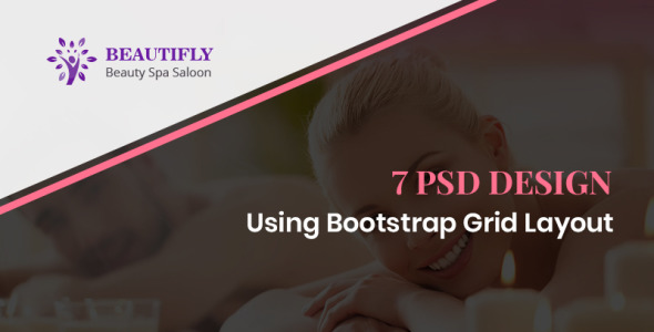 PSD шаблон на тему красота