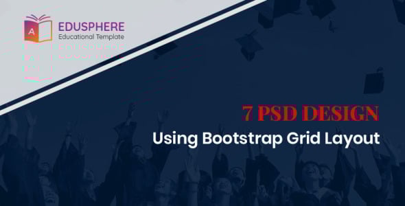 PSD шаблон на тему образование