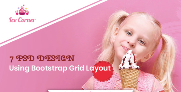 PSD шаблон на тему рождество