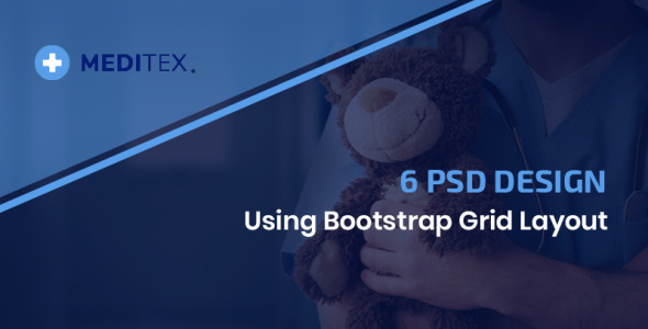 PSD шаблон на тему медицина