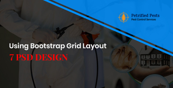 PSD шаблон на тему служба дезинсекции