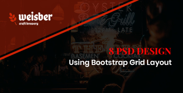 PSD шаблон на тему напитки