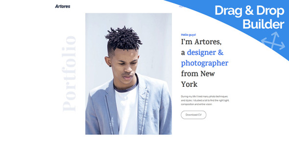 Personal Moto CMS 3 Template