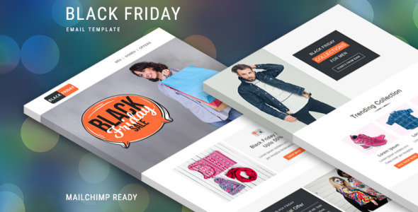 черная пятница – универсальный отзывчивый шаблон информационного бюллетеня