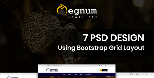 PSD шаблон на тему украшения