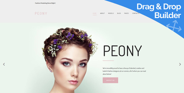 шаблон fashion model moto cms 3
