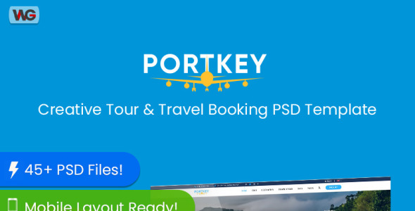 PSD шаблон на тему агентство путешествий