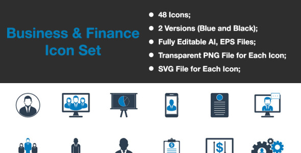 Набор иконок на тему графика