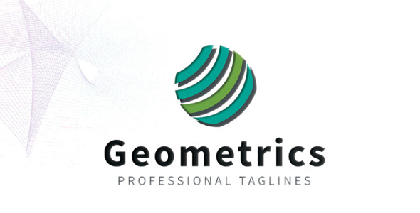 Шаблон логотипа на тему графика