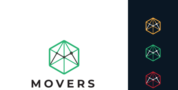 Шаблон логотипа на тему графика