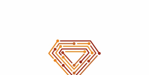 Шаблон логотипа на тему графика