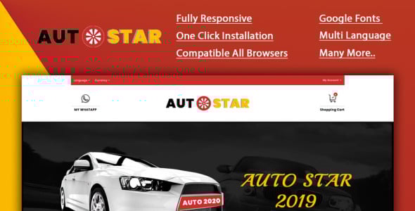 Carparts Store OpenCart Template