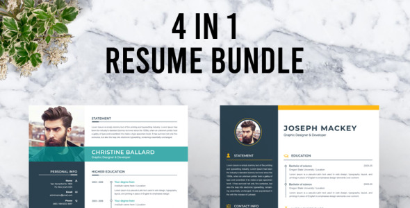 Адаптивный Резюме на тему графика