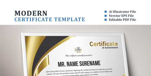 Шаблон сертификата на тему графика