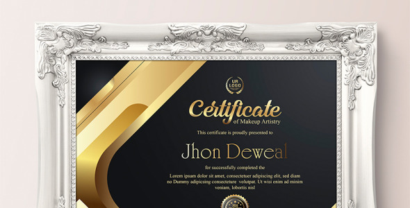 Шаблон сертификата на тему графика