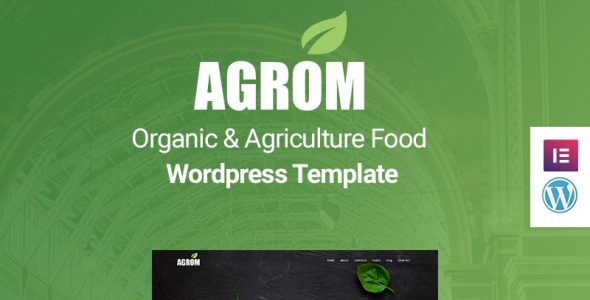 органическая и сельскохозяйственная еда wordpress тема