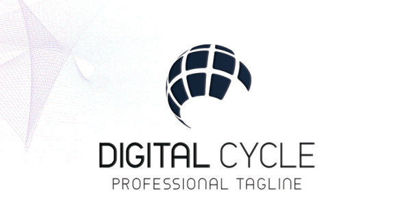 Шаблон логотипа на тему графика