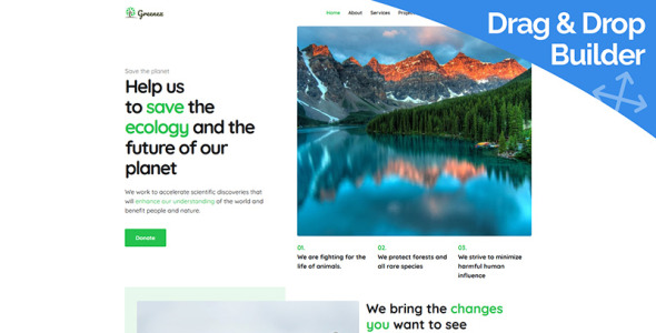 шаблон environment moto cms 3