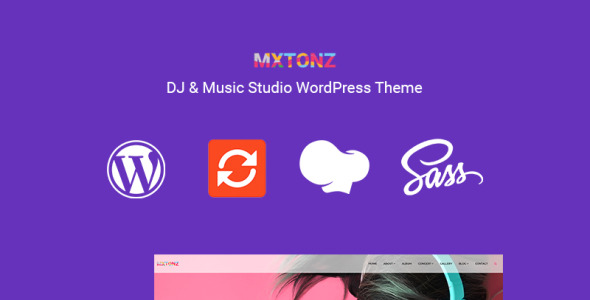 тема wordpress для dj &amp; music studio