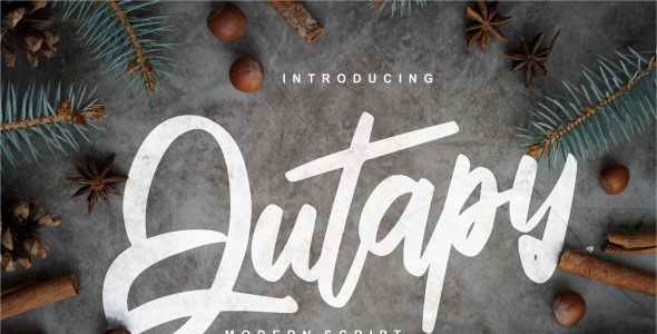 Шрифт на тему графика