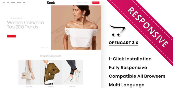 шаблон fashion hub opencart