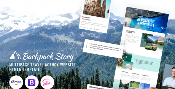 шаблон сайта онлайн туристического агентства