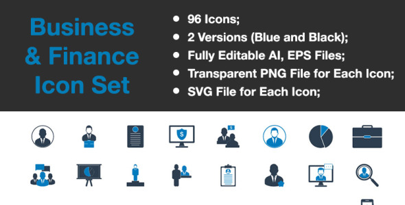 Набор иконок на тему графика