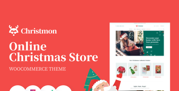 рождественский ремесленный сайт электронной коммерции тема woocommerce