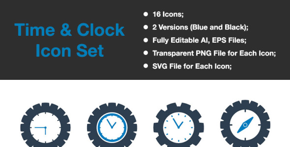Набор иконок на тему графика