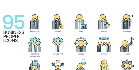 Набор иконок на тему графика