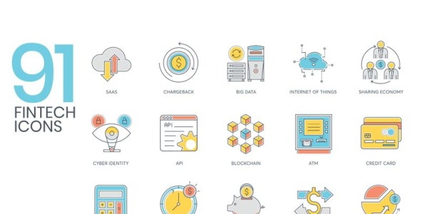 Набор иконок на тему графика